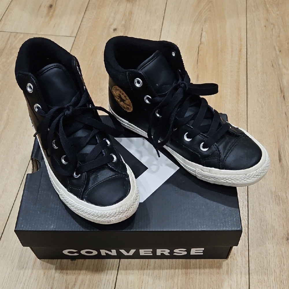 Converse Black and White High-Top Sneakers